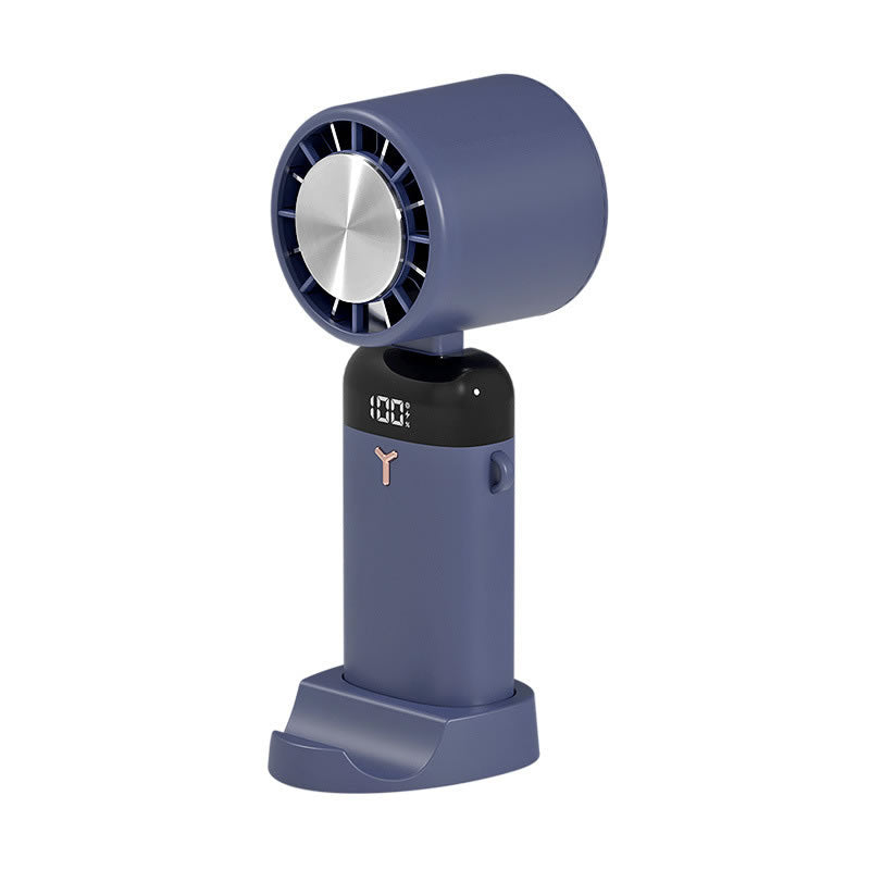 Portable handheld semiconductor digital display refrigeration fan