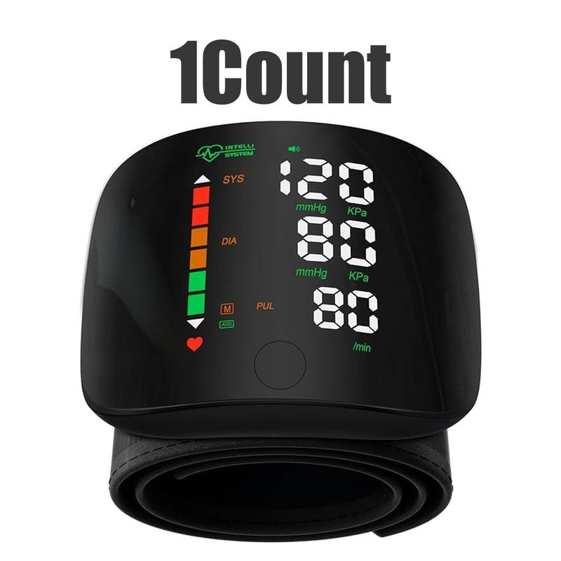 Wrist Blood Pressure Monitor Led Display,Touch Screen Wrist Blood Pressure Cuff 99x2 Reading Memory Wrist Bp Monitor with Carrying Case,Health Monitoring Adjustable.