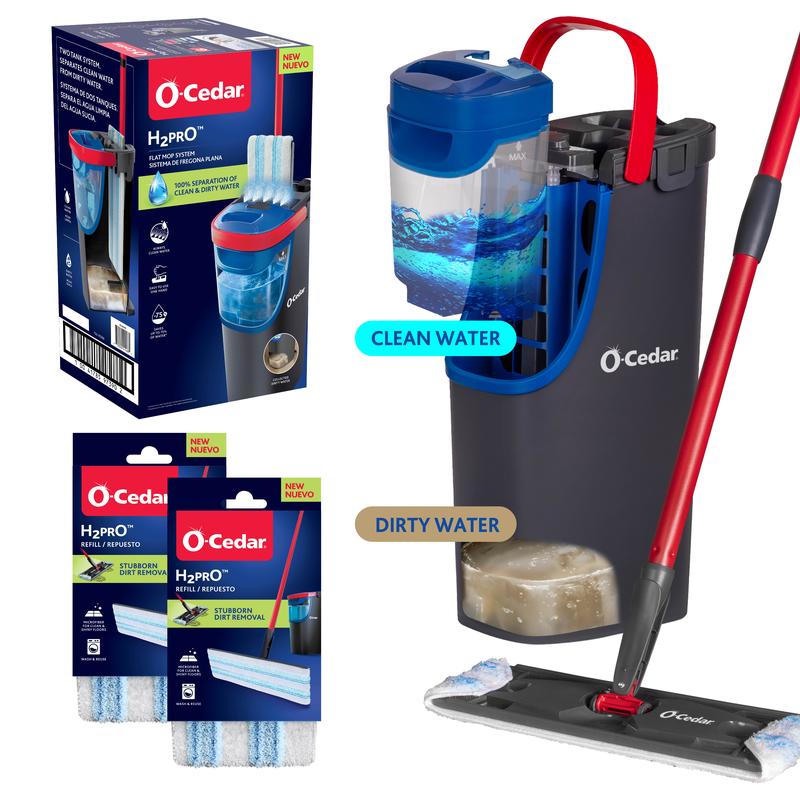 O-Cedar H2prO Flat Mop System