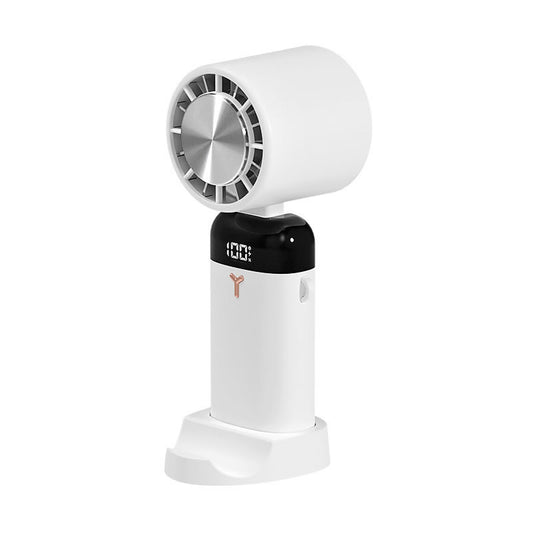Portable handheld semiconductor digital display refrigeration fan