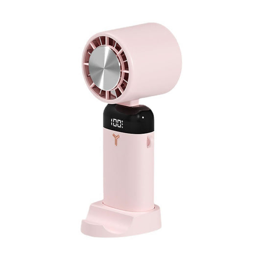 Portable handheld semiconductor digital display refrigeration fan