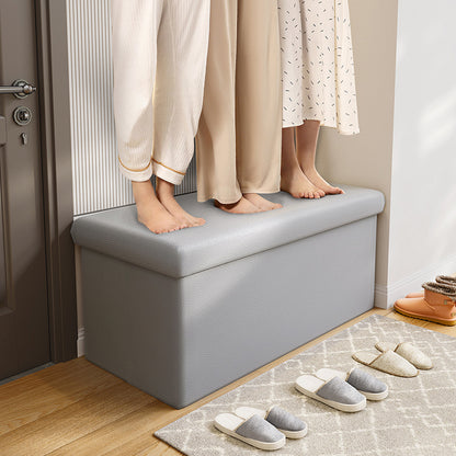 Cross-Border Multifunctional Home Storage Stool Rectangular Home Sofa Shoe Changing Stool Foldable Toy Snack Storage Stool