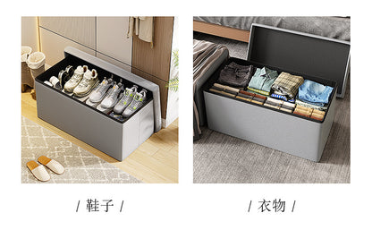 Cross-Border Multifunctional Home Storage Stool Rectangular Home Sofa Shoe Changing Stool Foldable Toy Snack Storage Stool