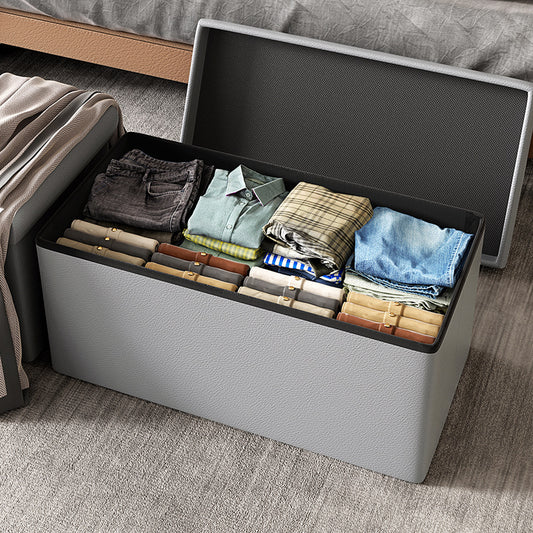 Cross-Border Multifunctional Home Storage Stool Rectangular Home Sofa Shoe Changing Stool Foldable Toy Snack Storage Stool