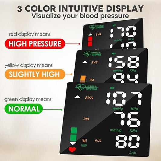 Wrist Blood Pressure Monitor Led Display,Touch Screen Wrist Blood Pressure Cuff 99x2 Reading Memory Wrist Bp Monitor with Carrying Case,Health Monitoring Adjustable.
